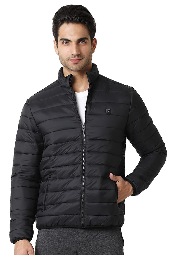 Black Van Heusen Men Quilted Jacket