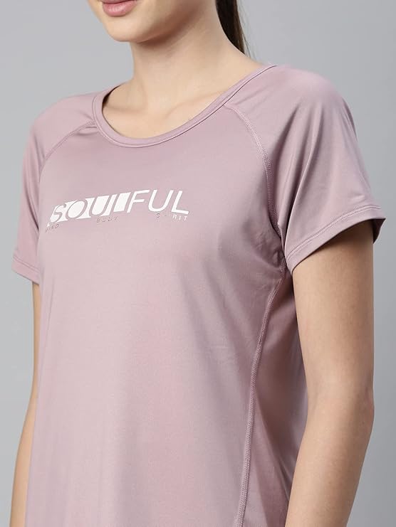 Mauve Pink Enamor Active Tee