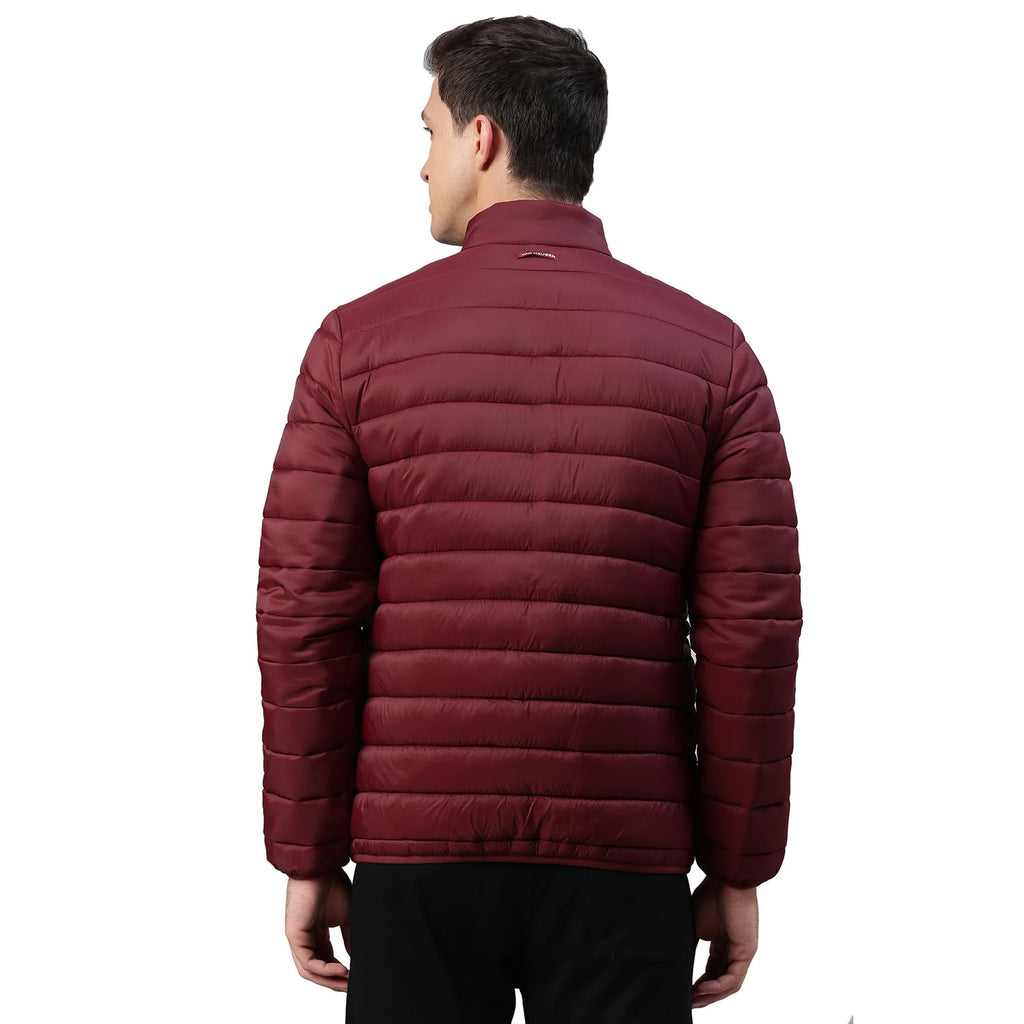 Maroon Van Heusen Men Quilted Jacket