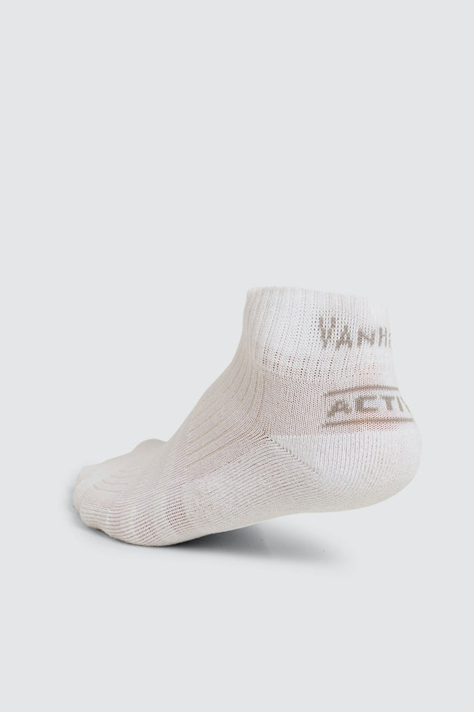 Men White Solid socks