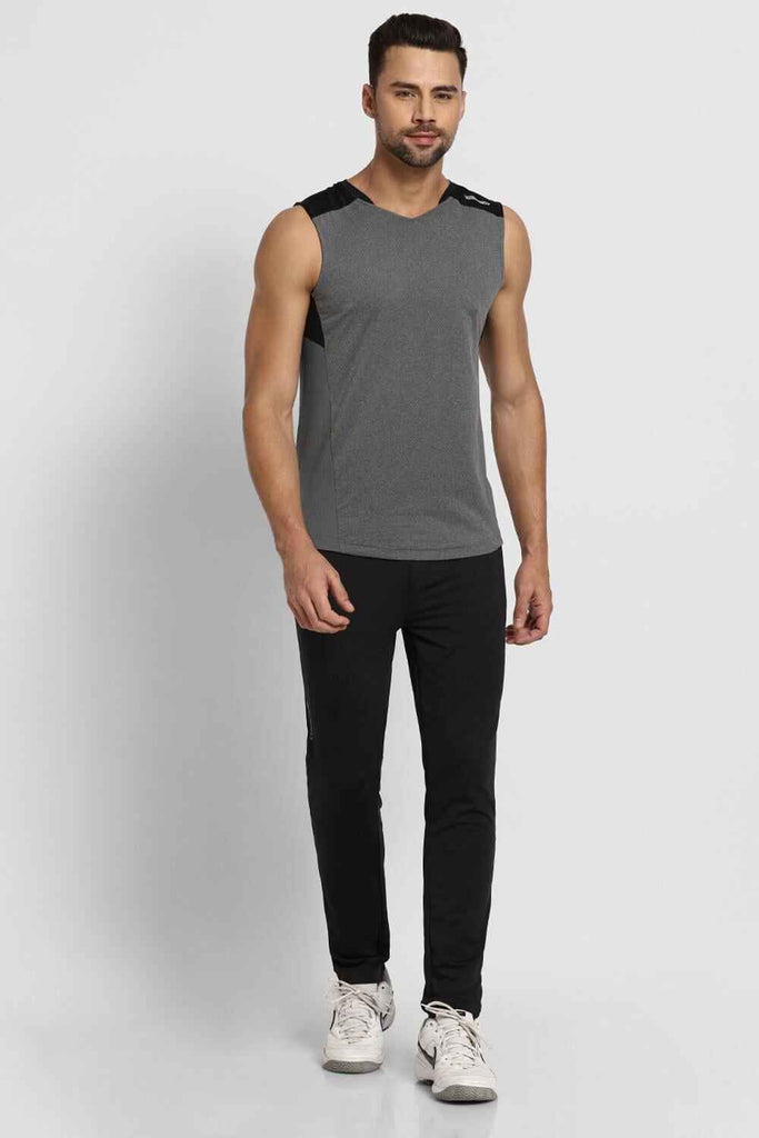 Men Grey Active Vest