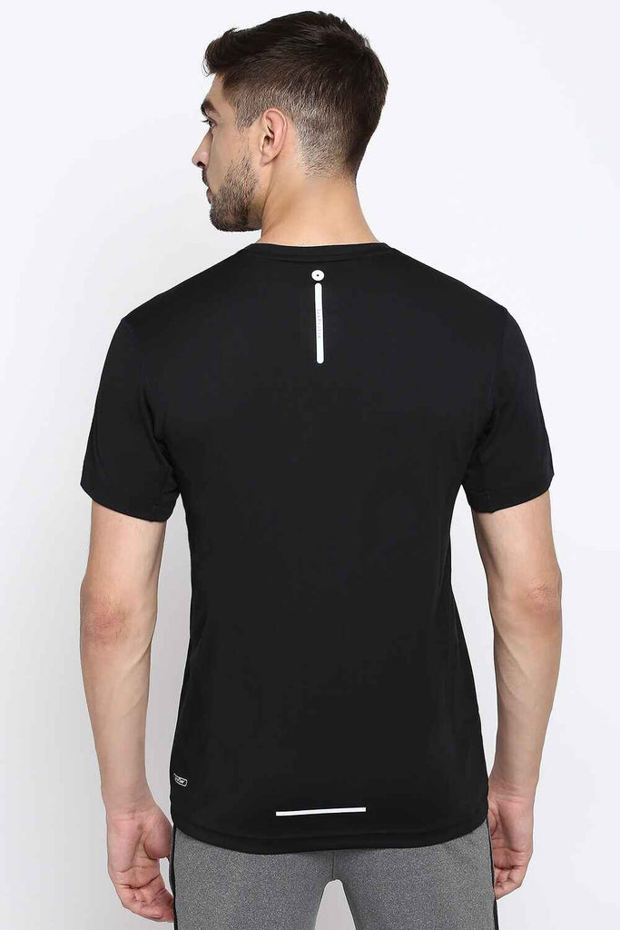 Men Black Active T-shirt