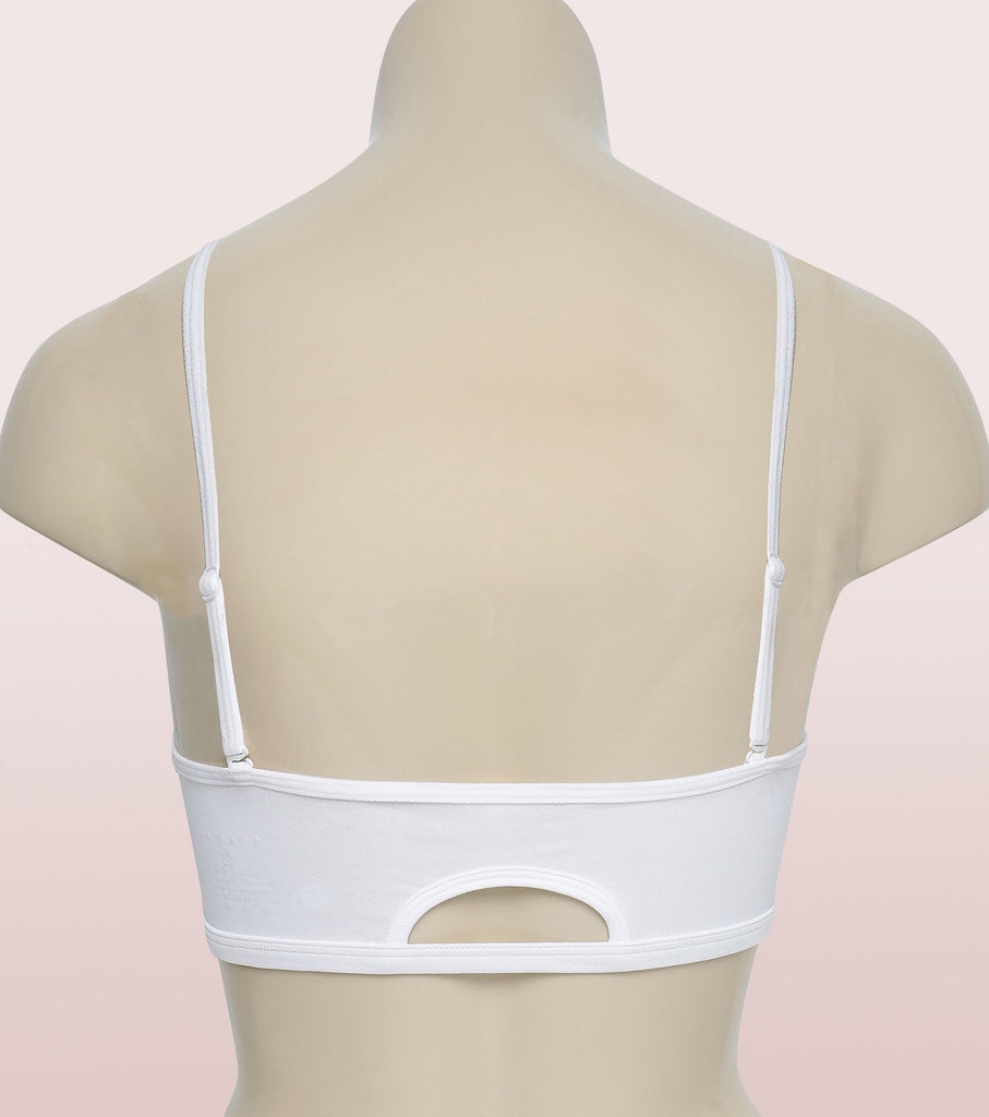 White Enamor Cami Detachable Bra