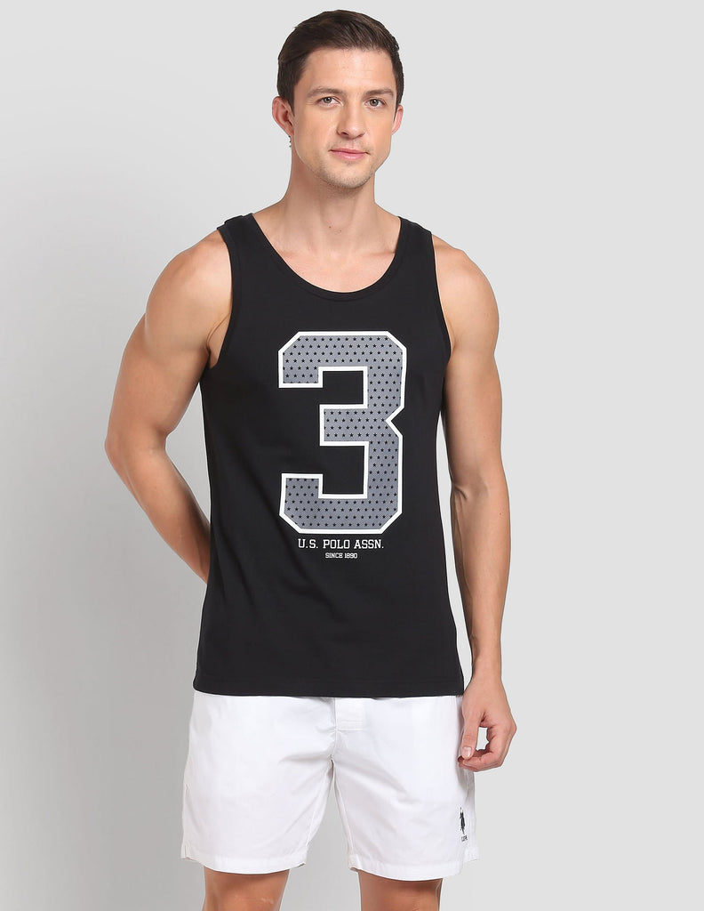 Black USPA Printed Vest