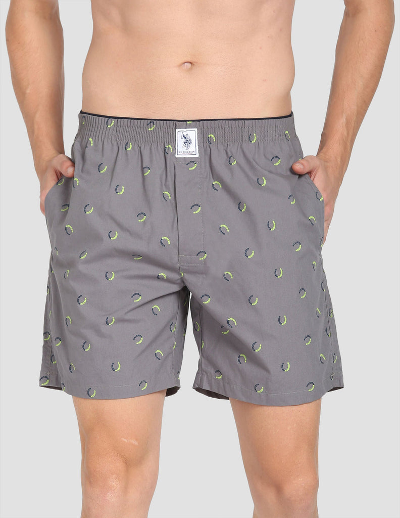 Grey USPA Printed Boxers