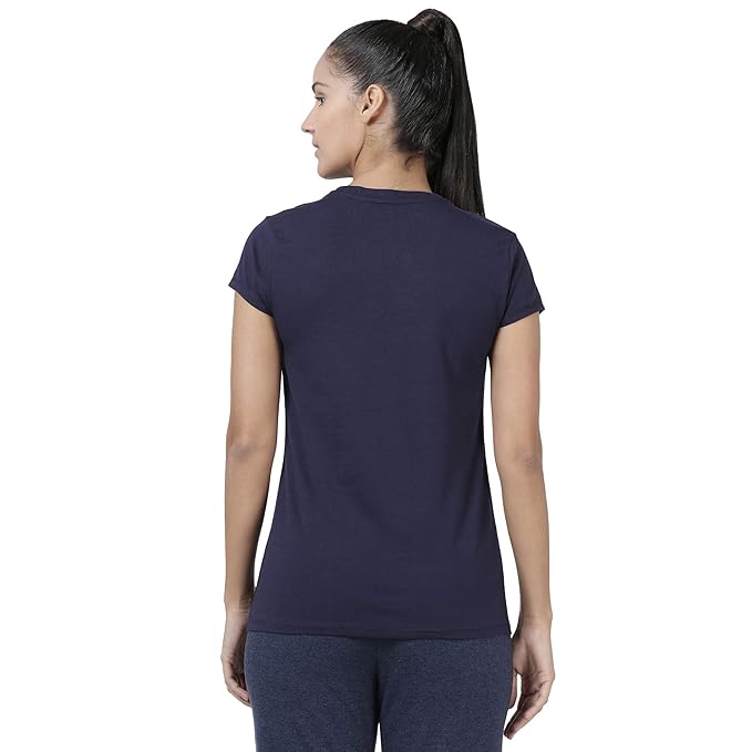 Navy Enamor Basic Crew Tee 