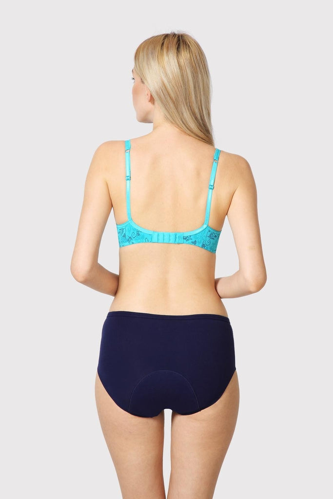 DEEP SEA VAN HEUSEN WOMEN ANTI BACTERIAL STAY DRY PERIOD PANTY