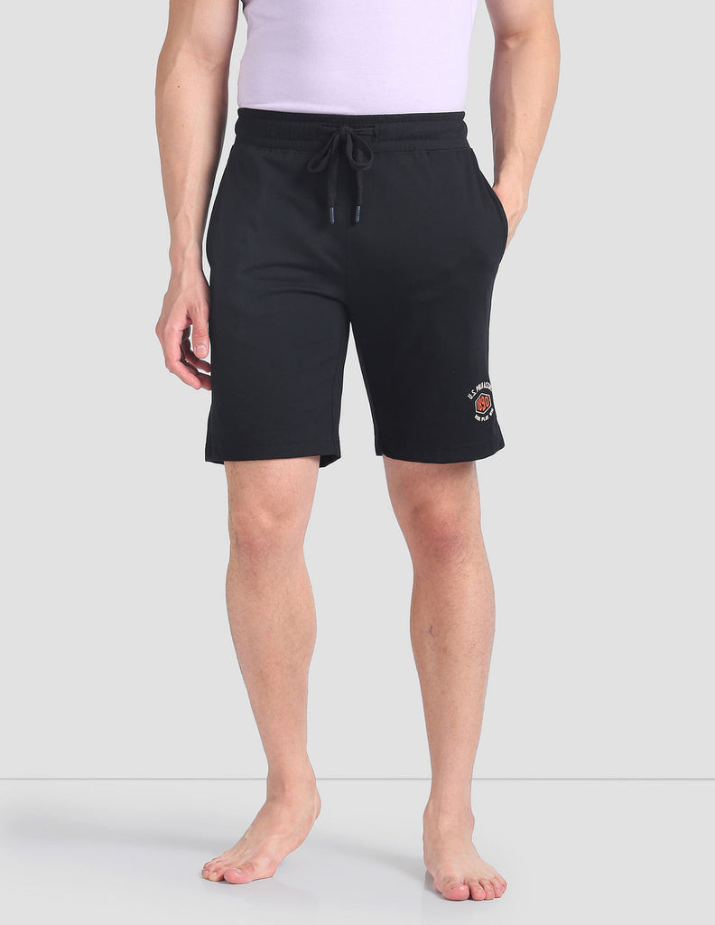 Black USPA Lounge Shorts