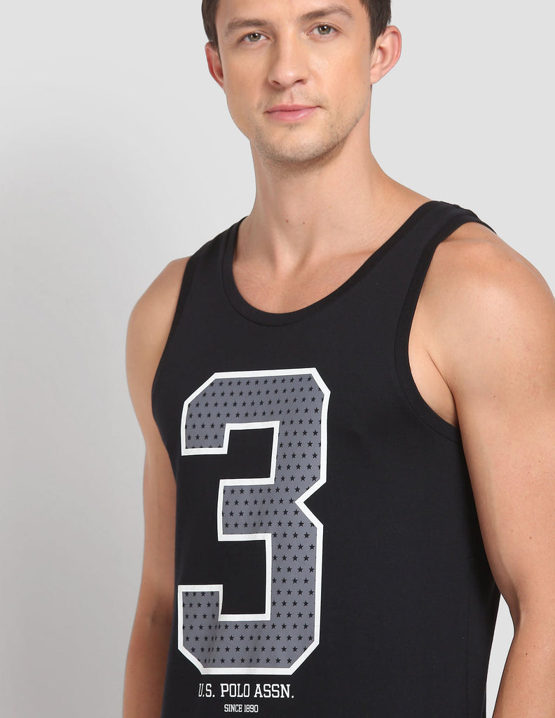 Black USPA Printed Vest