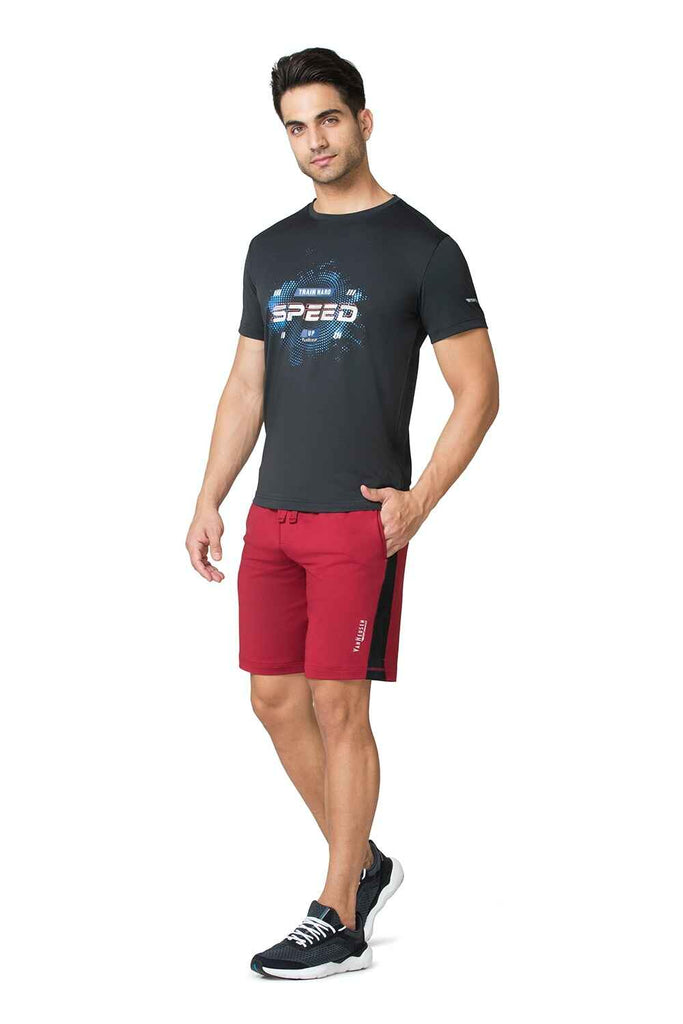 Men Wine Active Shorts