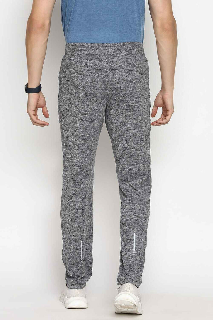 Men Grey Melange Track Pants