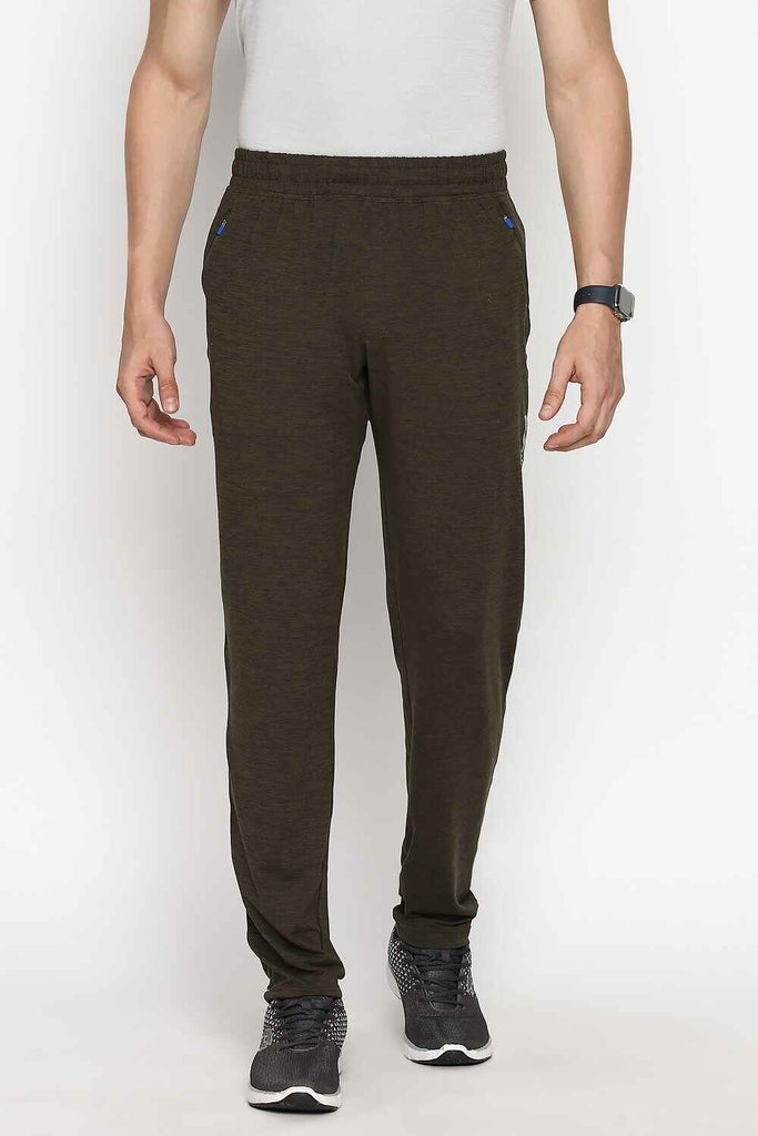 Men Army Melange Track Pants