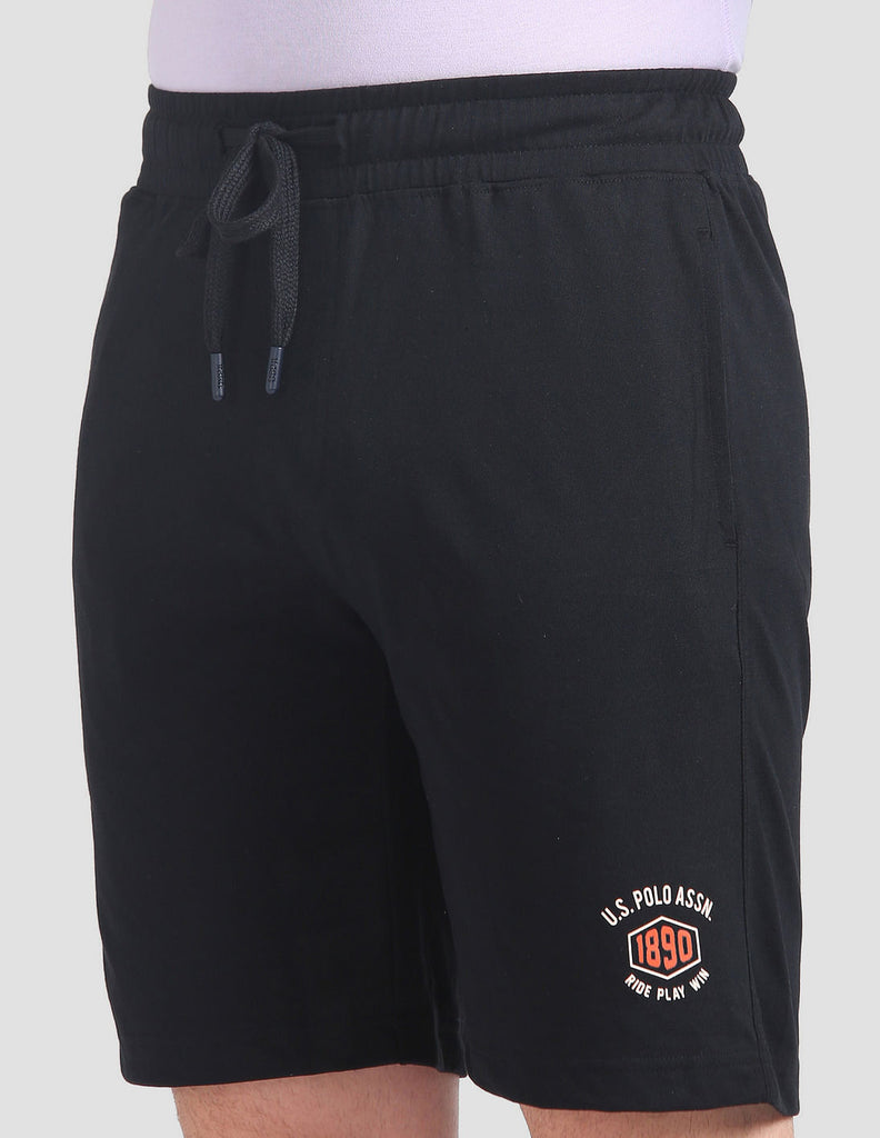 Black USPA Lounge Shorts