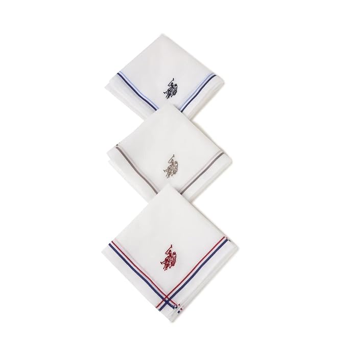 White pack of 3 Handkerchief