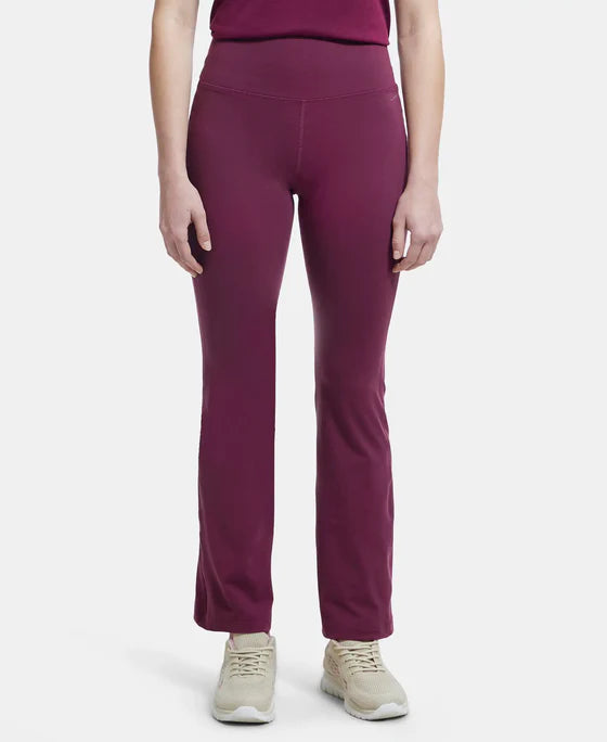 Grape wine Jockey Women Flared Pants