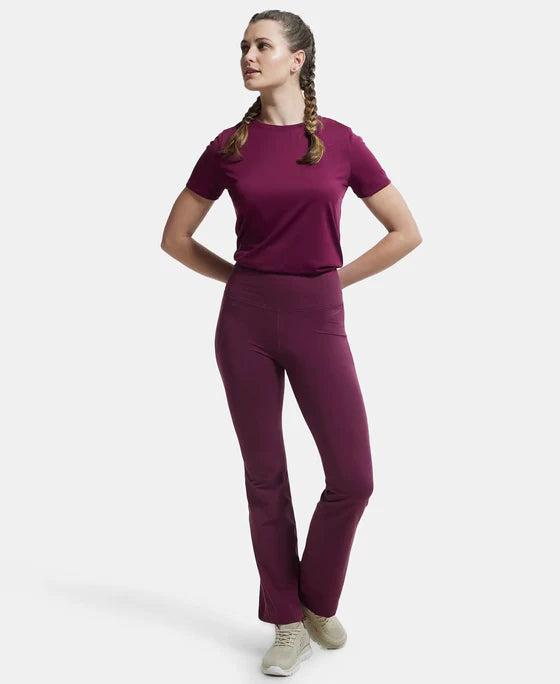 Grape wine Jockey Women Flared Pants