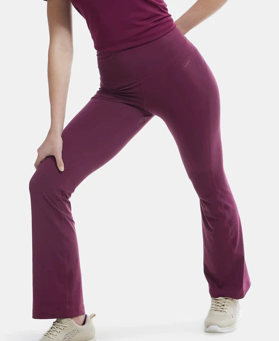 Grape wine Jockey Women Flared Pants