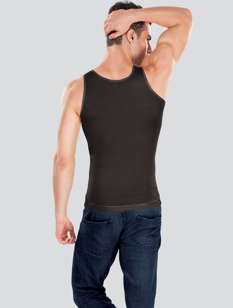 Black Zenrik Abdomen and Chest Shapewear for men 