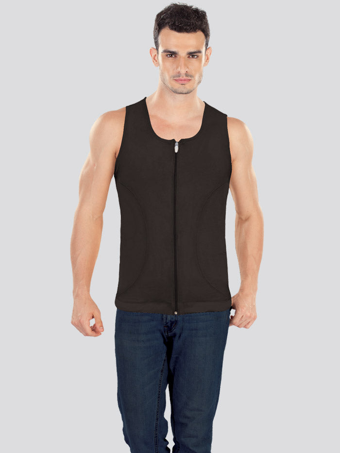 Black Zenrik-G Gynaecomastia Shapewear Vest