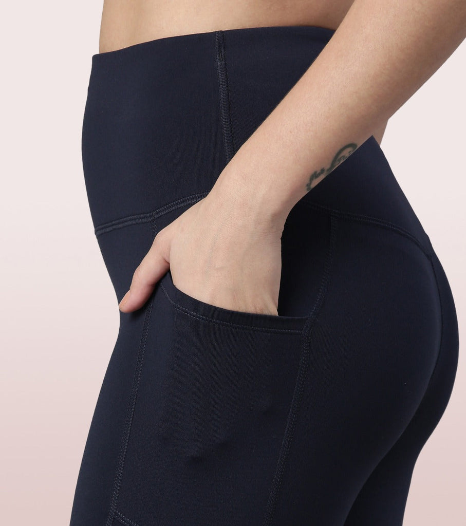 Navy Enamor Active Cottony Legging