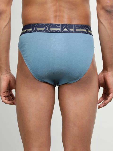 Aegan Blue Jockey Men's Solid Brief