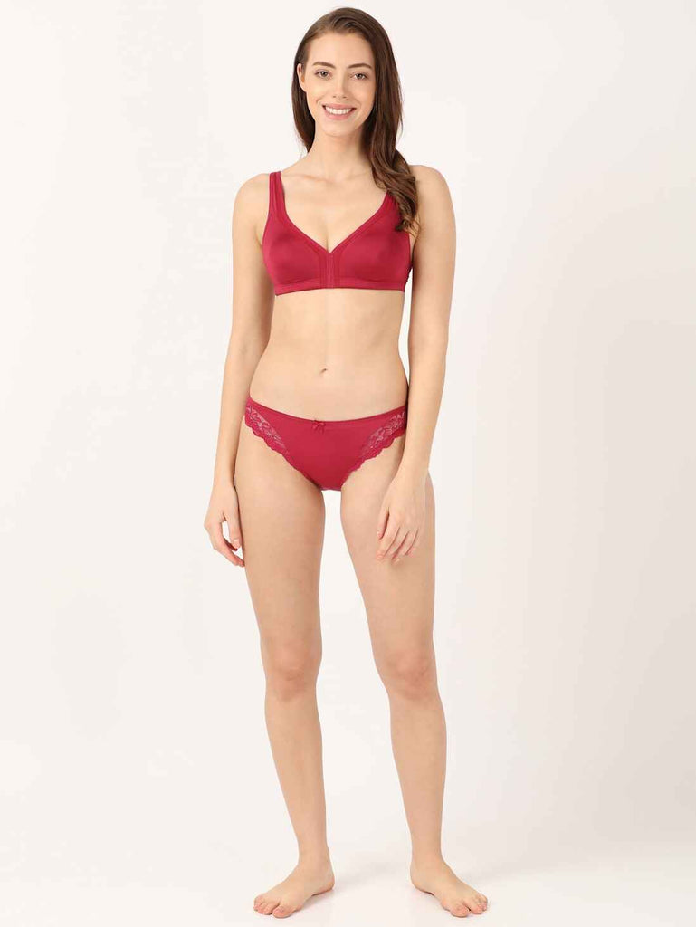 Anemone JOCKEY Women's Mid Waist Lace Styled Bikini.  