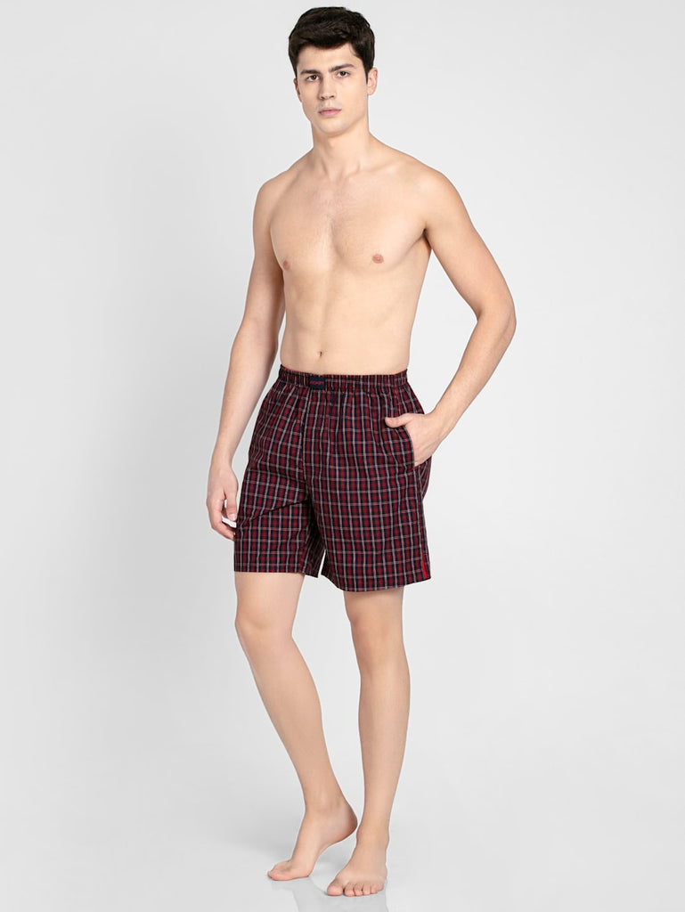 Assorted Checks JOCKEY Men's Checkered Boxer Shorts