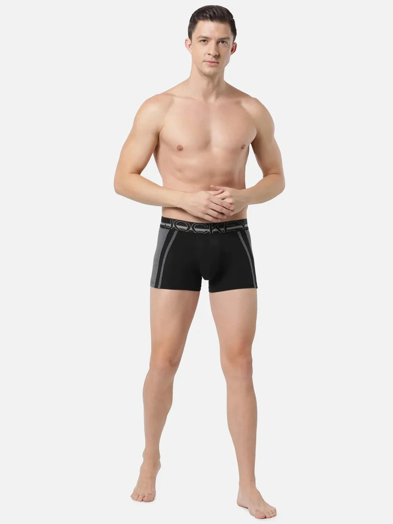 BlackJockey Elastane Stretch Solid Trunk Underwear For Men