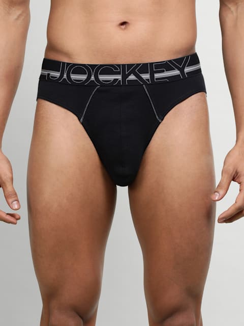 Black Jockey Men's Solid Brief