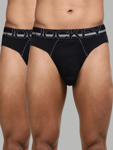 Black Jockey Men's Solid Brief