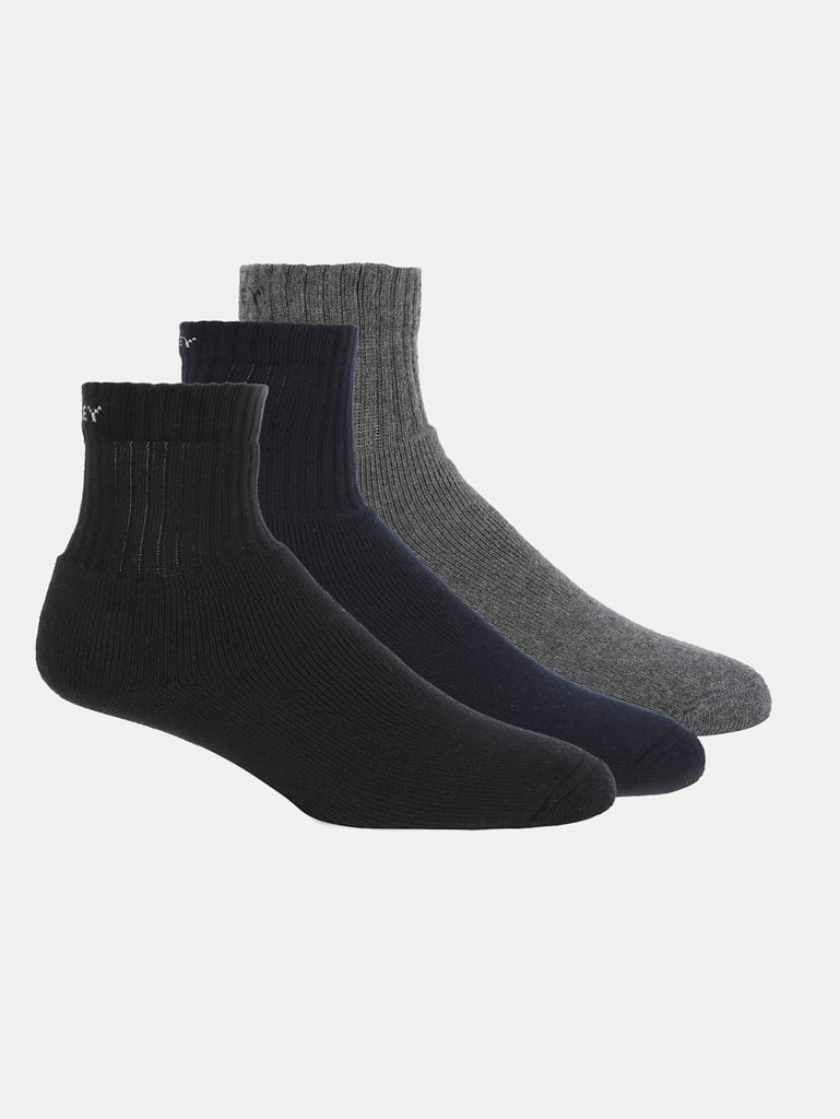 JOCKEY Men's Compact Cotton Terry Ankle Length Socks