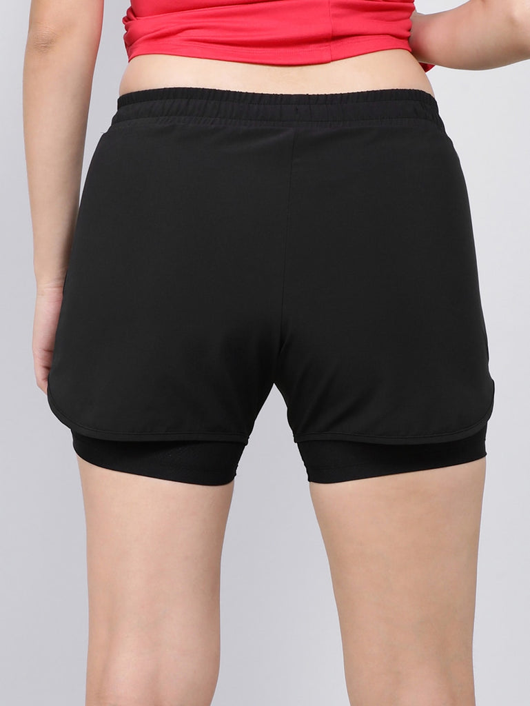 Black JOCKEY Women's Regular Fit Shorts