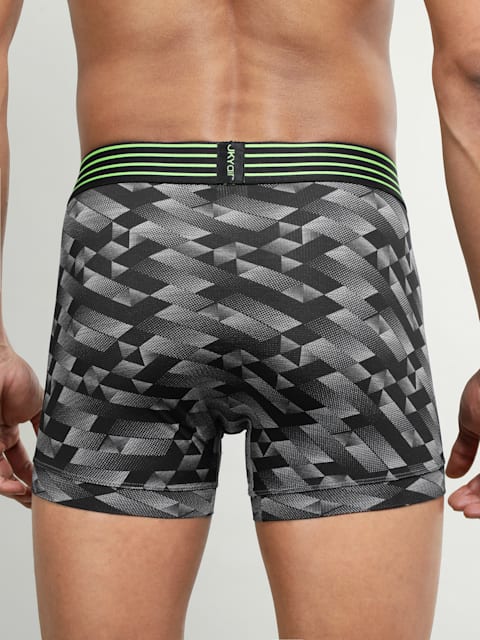 Black Print Jockey Men's Printed Trunk