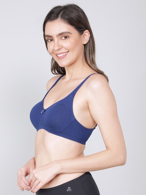 blue Jockey wirefree non padded Everyday bra for women