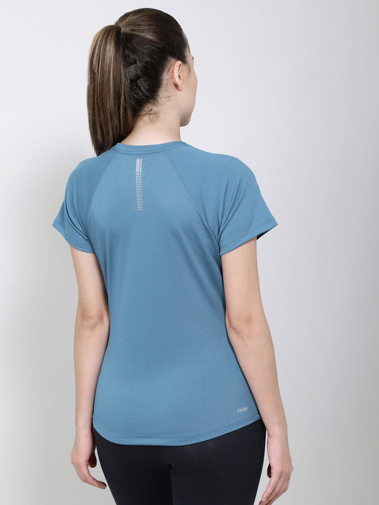 Bright Cobalt Jockey Women's Relaxed Fit Half Sleeve T-Shirt.