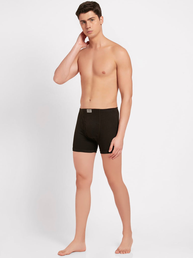 Brown JOCKEY Men's Solid Boxer Brief