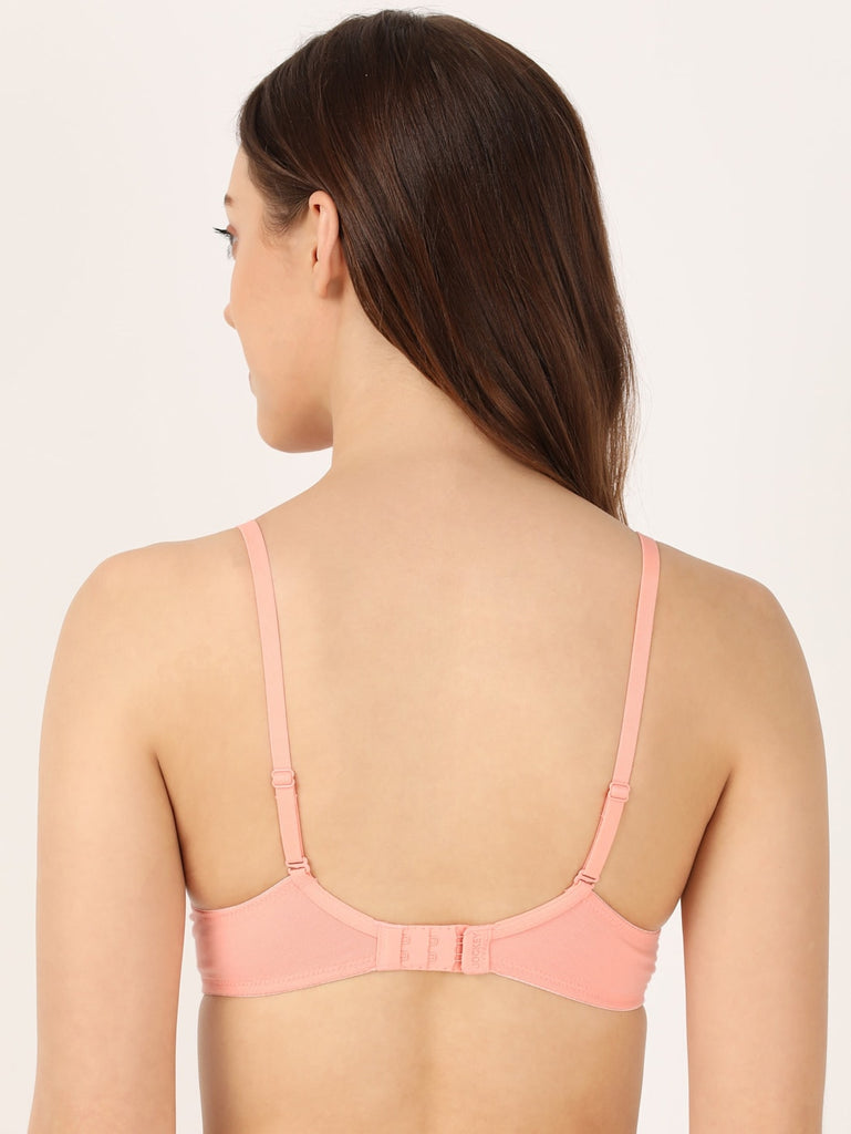 Candelight Peach JOCKEY Women's Under-Wired T-Shirt Bra