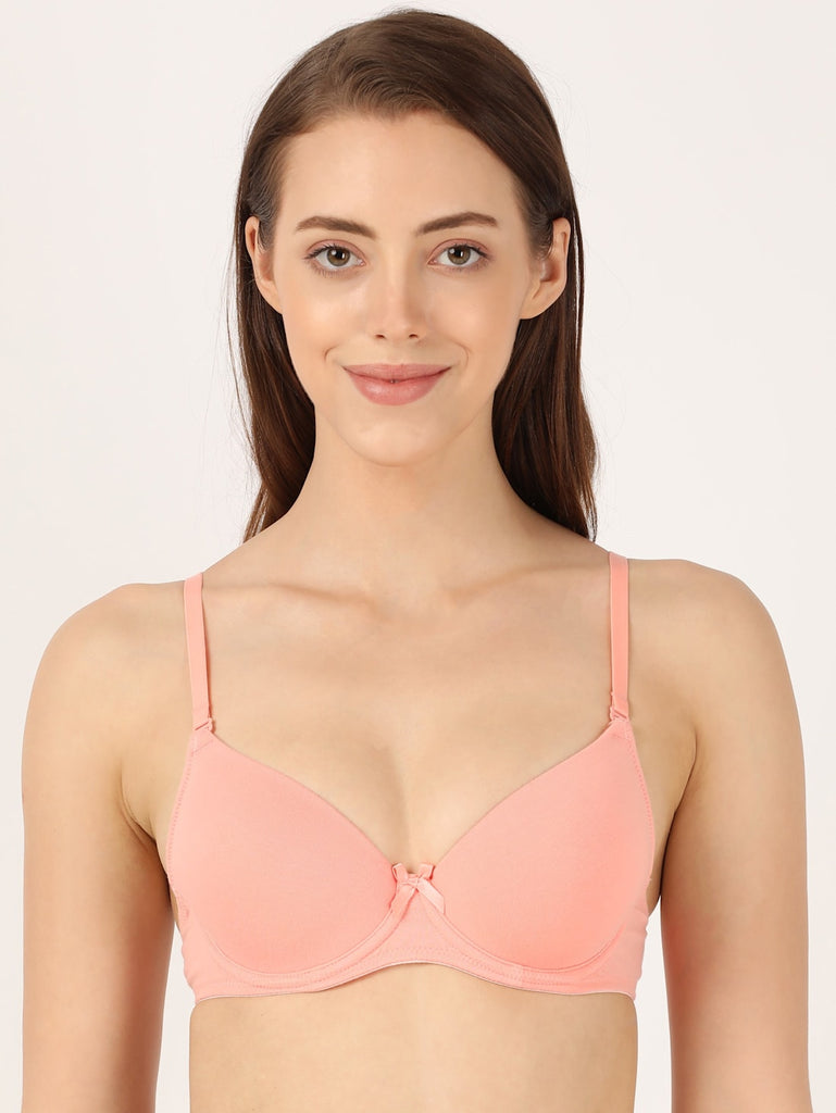 Candelight Peach JOCKEY Women's Under-Wired T-Shirt Bra