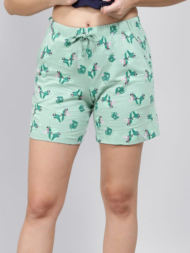 canton JOCKEY Women's Relaxed Fit Printed Shorts