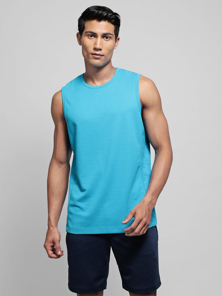 Caribbean sea JOCKEY Men's Round Neck Half Sleeve T-Shirt