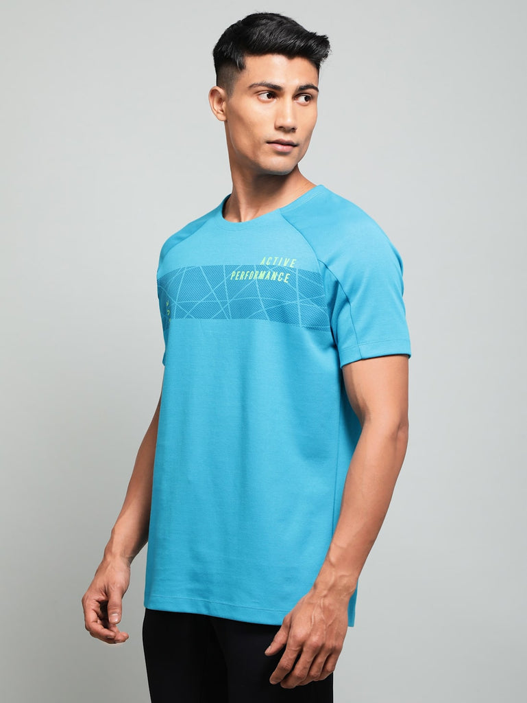 Caribbean JOCKEY Men's Round Neck Half Sleeve T-Shirt