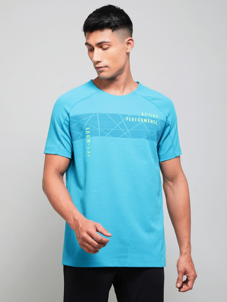 Caribbean JOCKEY Men's Round Neck Half Sleeve T-Shirt