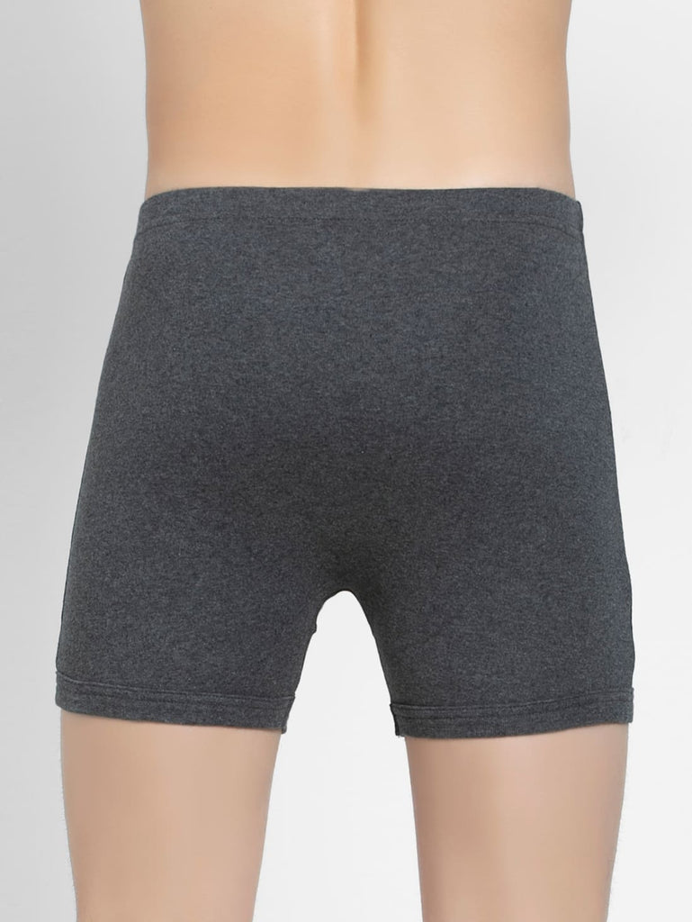 Charcoal Melange JOCKEY Men's Solid Boxer Brief