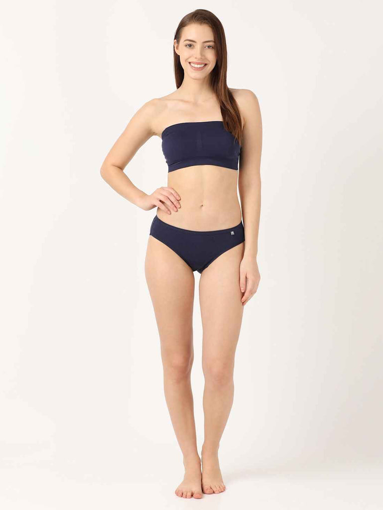 Classic Navy JOCKEY Women's Bandeau Bra.