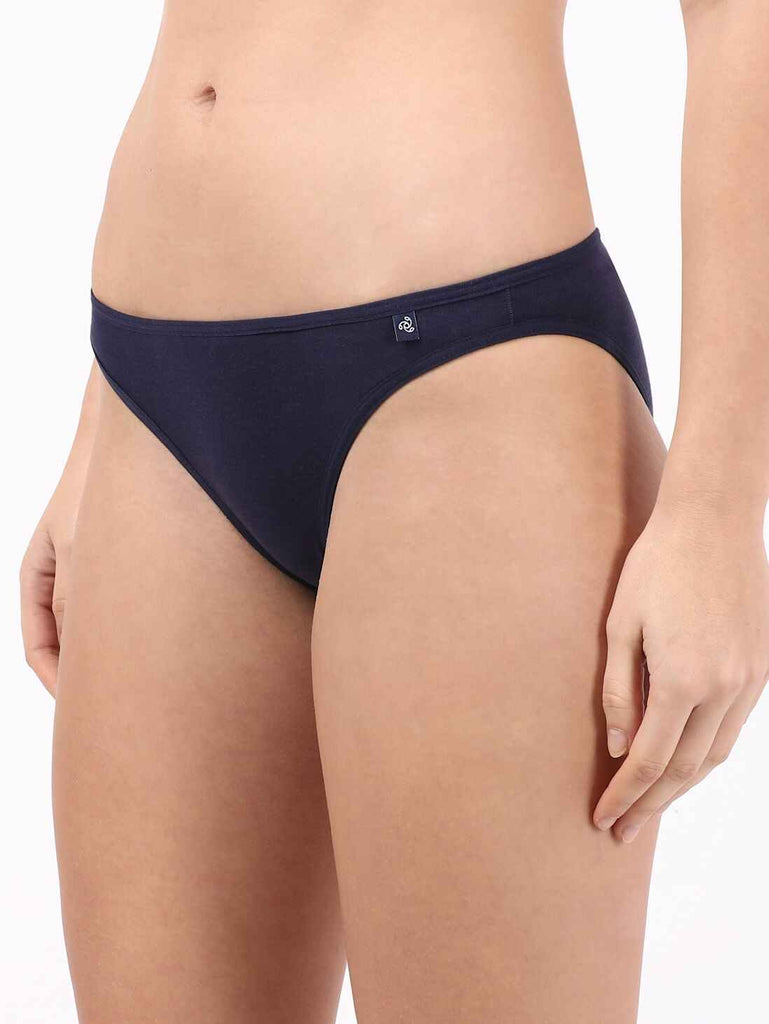 Classic Navy JOCKEY Women's Low Waist Bikini.