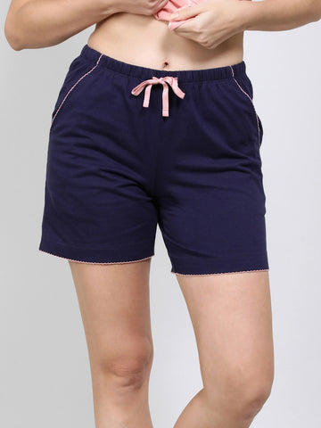 JOCKEY Women's Super Combed Cotton Relaxed Fit Sleep Shorts with Convenient Side Pockets #RX72 INEZY