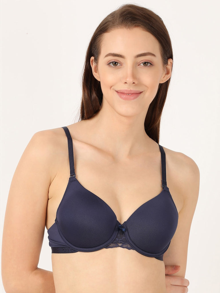 Classic Navy JOCKEY Women's Under-Wired Padded Full Coverage Multiway Bra