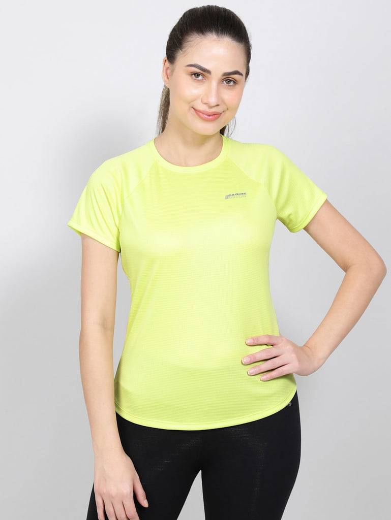 Daiquiri Green Jockey Women's Relaxed Fit Half Sleeve T-Shirt.