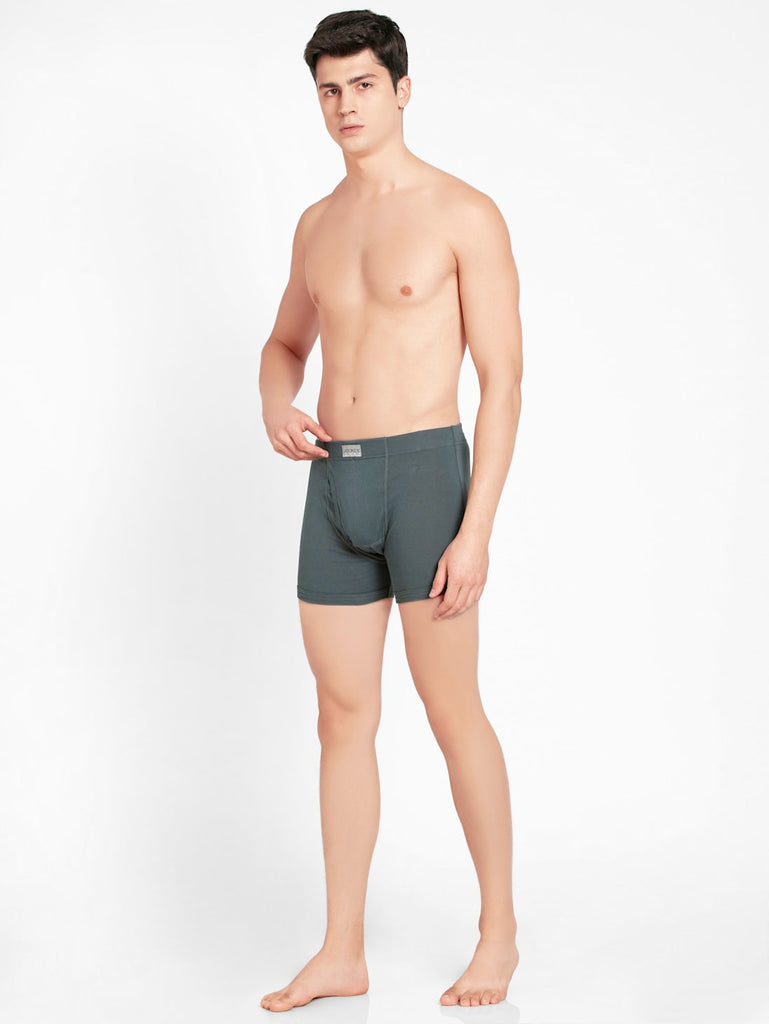 Deep Slate JOCKEY Men's Solid Boxer Brief