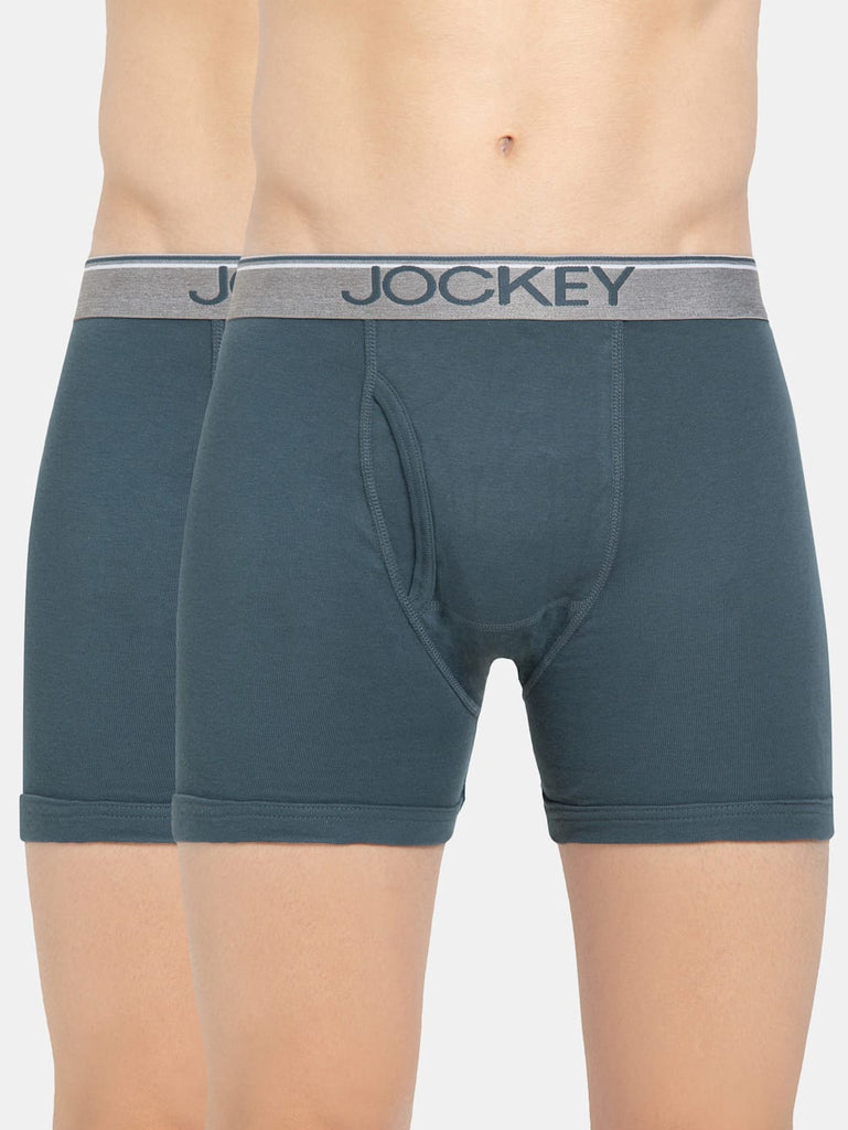 Deep Slate jockey Solid Boxer Brief Underwear Men